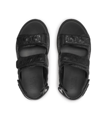 Кожаные сандалии KARL LAGERFELD KL44225 черные
