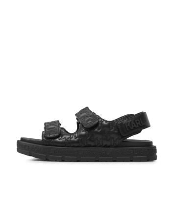 Кожаные сандалии KARL LAGERFELD KL44225 черные