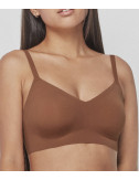Бесшовный бюстгальтер-топ GISELA Undies 1/10012 карамельный