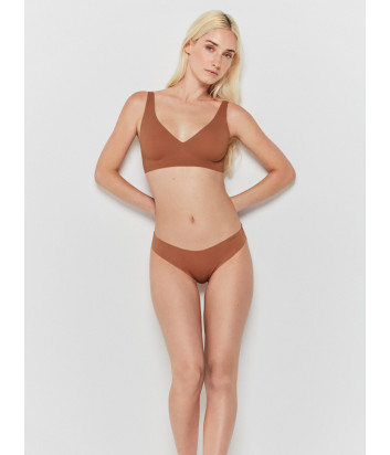 Бесшовный бюстгальтер-топ GISELA Undies 1/10011 съемный пуш-ап карамельный