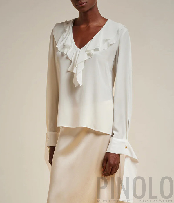 Шелковая блуза LIVIANA CONTI F4SS03 молочная Шелковая блуза LIVIANA CONTI F4SS03 молочная