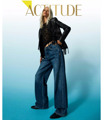 Широкие джинсы TWINSET 241AP2411 синие