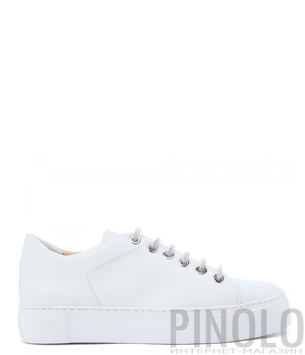 Кожаные кроссовки ATTILIO GIUSTI LEOMBRUNI (AGL) 925270 белые