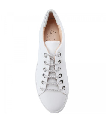 Кожаные кроссовки ATTILIO GIUSTI LEOMBRUNI (AGL) 925270 белые