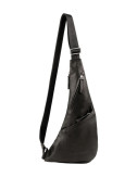 Кожаная сумка через плечо LANCASTER Soft Vintage Homme 320-17 черная