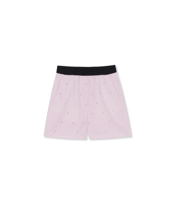 Шорты MSGM 3641MDB09X розовая полоска