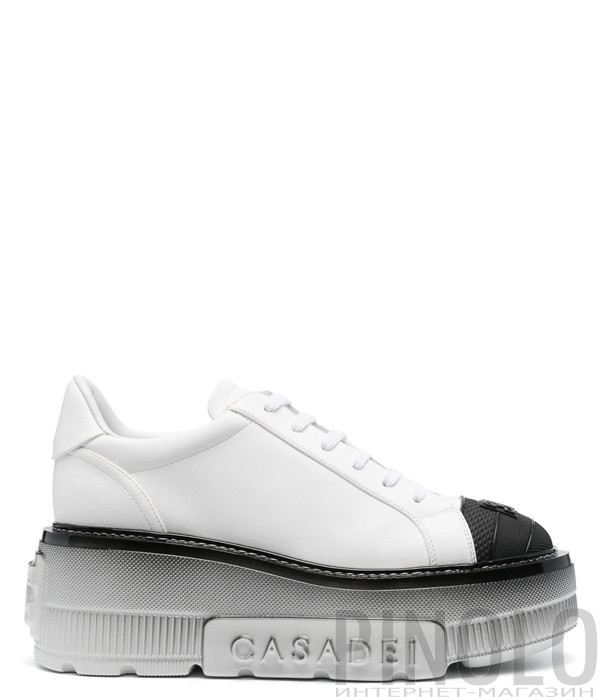 Кроссовки на платформе CASADEI 2X944V0701C2285 бело-черные
