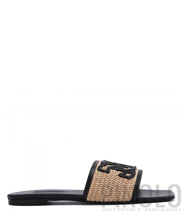 Шлепанцы CASADEI 1M359X0001PORTF с вышивкой лого бежевые