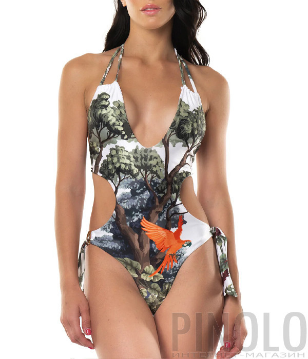 Сплошной купальник ACQUADICOCCO AQ67024 с принтом