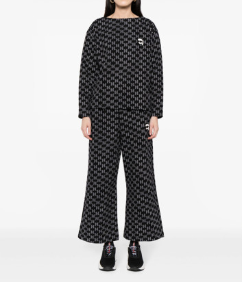 Жаккардовый костюм KARL LAGERFELD K/Ikonik 240W1815-240W1052 с монограммой
