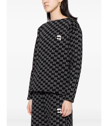 Жаккардовый костюм KARL LAGERFELD K/Ikonik 240W1815-240W1052 с монограммой