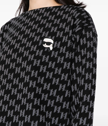 Жаккардовый костюм KARL LAGERFELD K/Ikonik 240W1815-240W1052 с монограммой