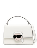 Сумка в гладкой коже KARL LAGERFELD K/Ikonik 240W3084 белая