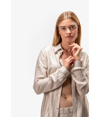 Длинное платье-рубашка SPORTALM 1751005118 бежевое