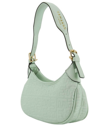 Сумка мини-багет ERMANNO SCERVINO 12401689 со стёганым узором мятная