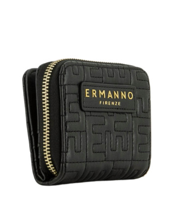 Компактный кошелек ERMANNO SCERVINO 12600349 с рельефным узором черный