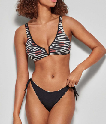 Купальник GISELA 2/30130 черно-белый принт