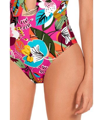 Сплошной купальник DOLORES CORTES 2506 яркий принт