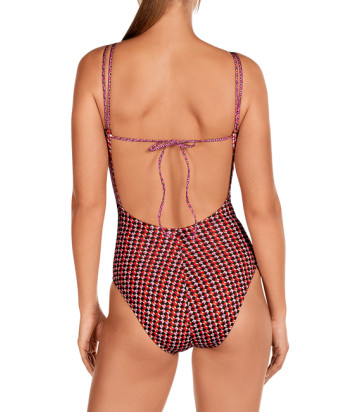 Сплошной купальник DOLORES CORTES 2566 яркий принт