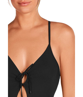 Сплошной купальник DOLORES CORTES 2631 с легкой коррекцией силуэта черный