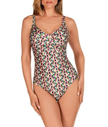 Сплошной купальник DOLORES CORTES 2656C цветной принт