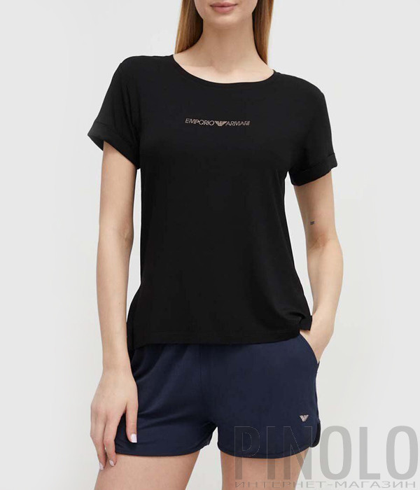 Футболка EMPORIO ARMANI 262633 4R314 черная