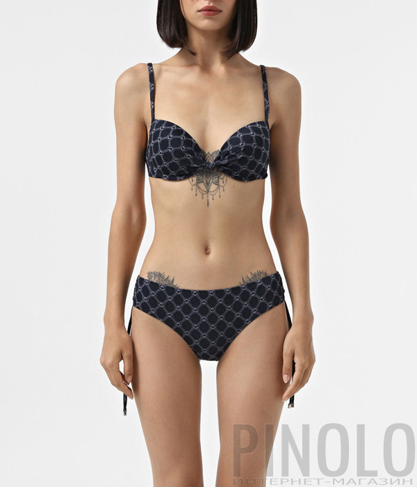 Купальник EMPORIO ARMANI 262570 4R331 с принтом синий