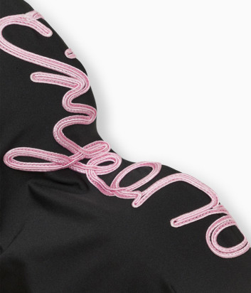 Купальник EMPORIO ARMANI 262746 4R333 черный с вышивкой