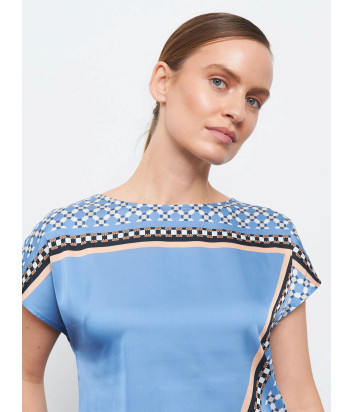 Футболка GERRY WEBER 270094-44063 с принтом голубая