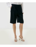 Льняные шорты GERRY WEBER 222134-66225 черные