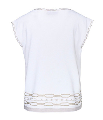 Белый топ D.EXTERIOR 58177 с узором