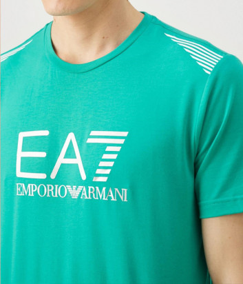 Футболка EA7 EMPORIO ARMANI 3DPT29 PJULZ бирюзовая
