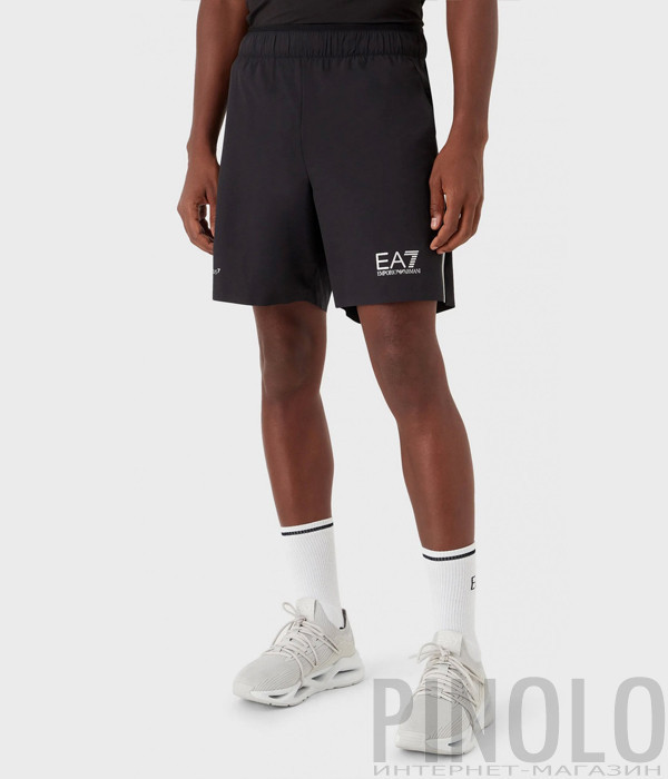Спортивные шорты EA7 EMPORIO ARMANI 8NPS07 PN6TZ черные