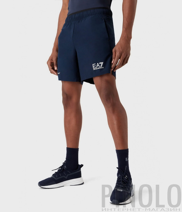 Спортивные шорты EA7 EMPORIO ARMANI 8NPS07 PN6TZ синие