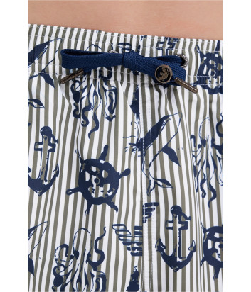 Мужские плавки-шорты EMPORIO ARMANI 211740 4R440 с принтом