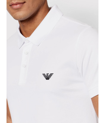 Мужское поло EMPORIO ARMANI 211804 2R461 белое