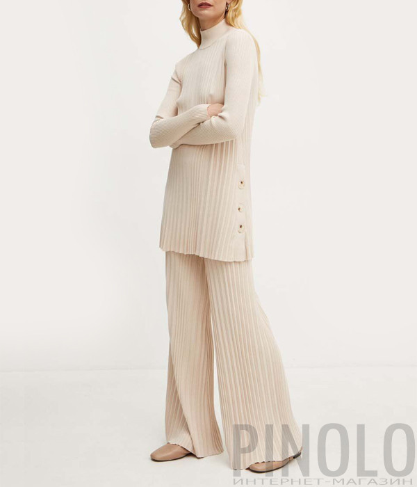 Плиссированный костюм TWINSET 242LI3UBB-242LI3UAA бежевый
