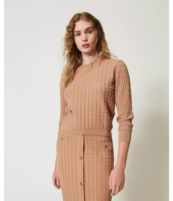 Трикотажный костюм TWINSET 242TP3340-242TP3344 бежевый