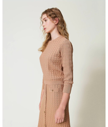 Трикотажный костюм TWINSET 242TP3340-242TP3344 бежевый