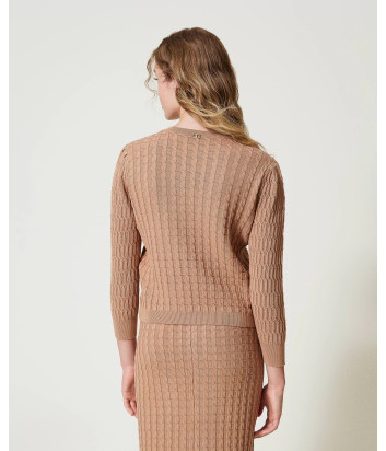 Трикотажный костюм TWINSET 242TP3340-242TP3344 бежевый