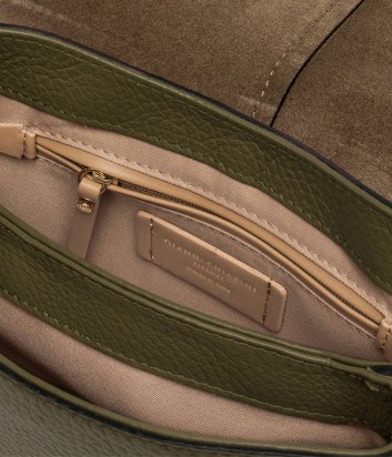 Сумка GIANNI CHIARINI Helena 11088 полукруглой формы зеленая