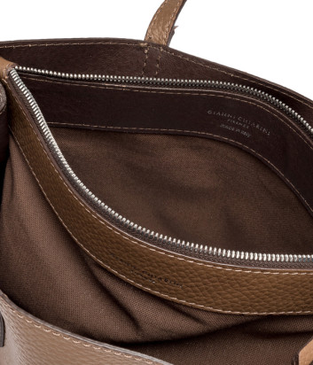 Кожаная сумка GIANNI CHIARINI Altea 10967 с двойными ручками коричневая Кожаная сумка GIANNI CHIARINI Altea 10967 с двойными ручками коричневая