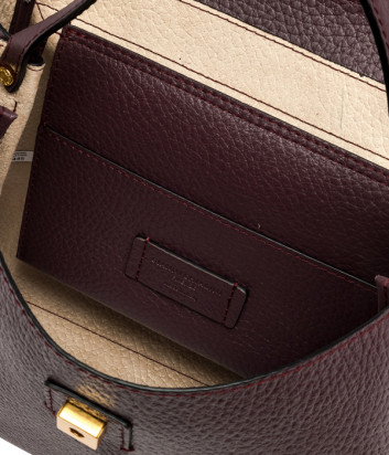 Сумка-сэтчел GIANNI CHIARINI Clio 10950 в зернистой коже сливовая