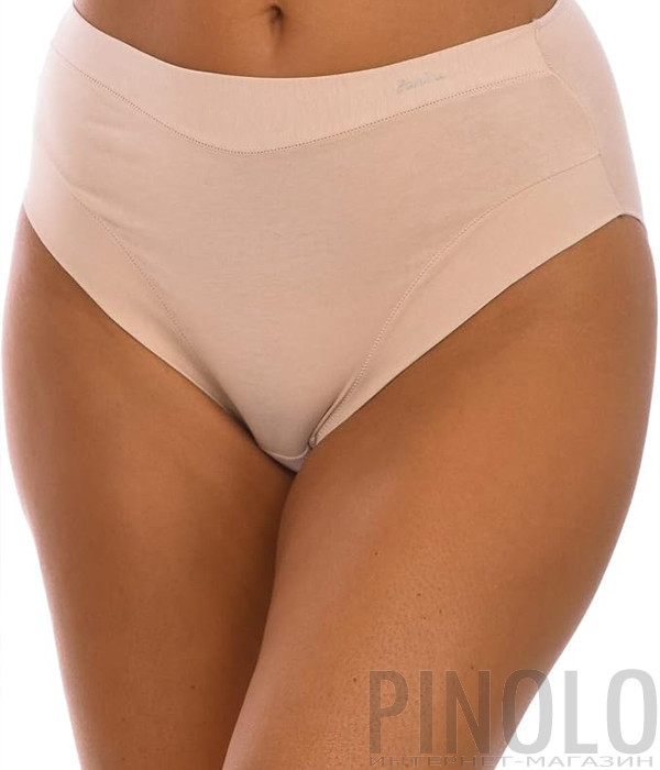 Хлопковые трусики JANIRA Perfect Day Cotton 31394 высокой посадки телесные