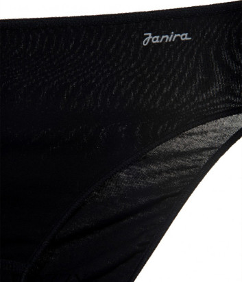 Хлопковые трусики JANIRA Perfect Day Cotton 31392 средней посадки черные