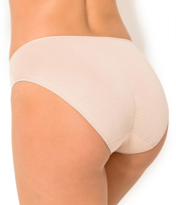 Хлопковые трусики JANIRA Perfect Day Cotton 31392 средней посадки телесные