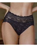 Высокие кружевные трусики JANIRA Lace Gradual Shape 30824 с коррекцией черные