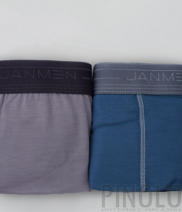 Трусы-боксеры JANMEN By Janira 1091026 (2 штуки в упаковке) серые и голубые