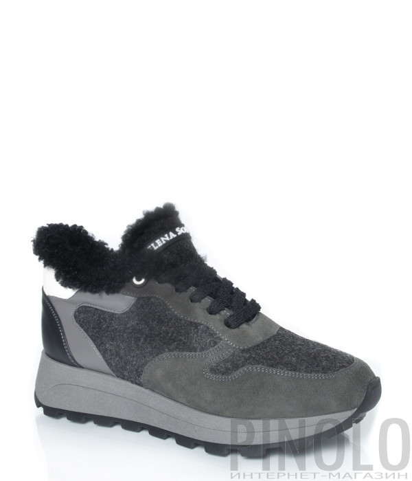 Кроссовки на меху HELENA SORETTI King 2513 черные