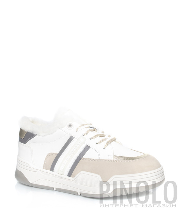 Кроссовки на меху HELENA SORETTI Factor 2510 белые